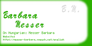 barbara messer business card